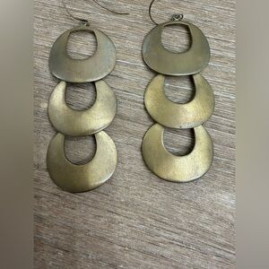 Banana republic bronze link earrings